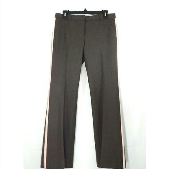 Theory Tuxedo Stripe Wool Flare Pants - Picture 4 of 7